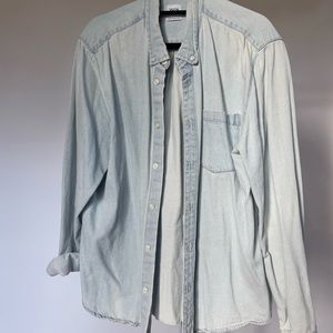 Zara XL blue long sleeve button down